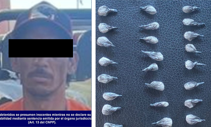 Atrapan a sujeto con 30 dosis de droga en la colonia Emiliano Zapata