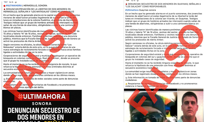 Desmiente Fiscalía supuesto “levantón” de menores en Hermosillo y Guaymas