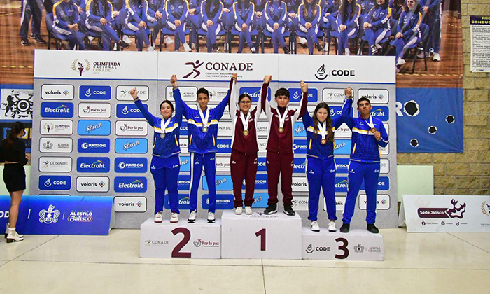 Gana 12 oros en Olimpiada Nacional
