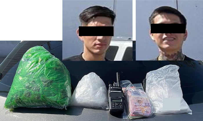 Caen par de tiradores con 478 dosis de droga en la colonia Pedregal de la Villa