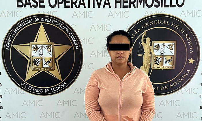 Capturan a mujer con orden de aprehensión vigente por delitos contra la salud