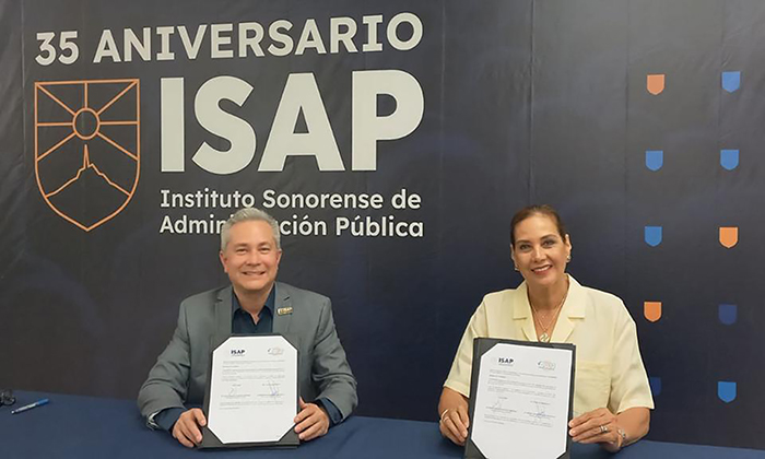 Firman convenio Agua de Hermosillo con ISAP; Ofrecerán posgrado a empleados