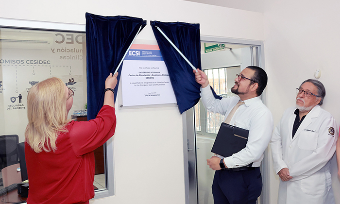 Certifican Centro de Simulación y Destrezas Clínicas en el Departamento de Medicina de la Unison