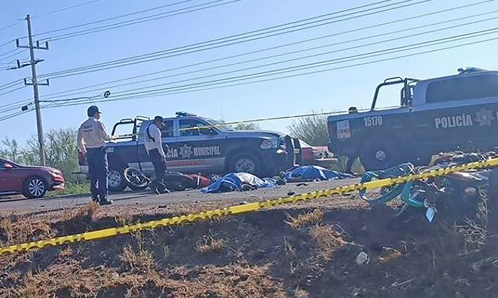 Choque de motos deja tres muertos en la carretera Etchojoa-Huatabampo