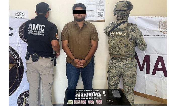 Atrapan a presunto traficante en Caborca; Es originario de Estados Undios