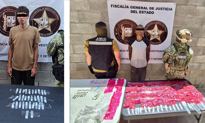 Detienen a dos hombres durante cateo; Elementos de la AMIC y militares