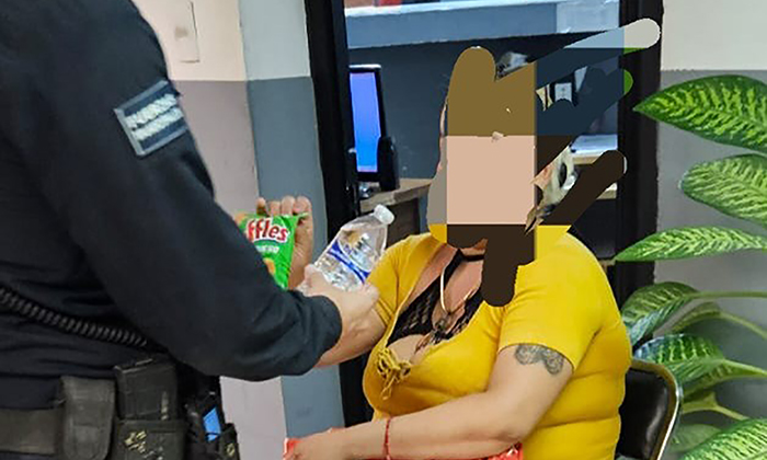 Localizan a mujer desaparecida; Agentes de la Policía Preventiva