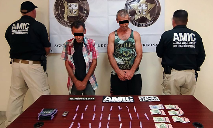 Aseguran droga y detienen a dos en cateo en San Luis Río Colorado