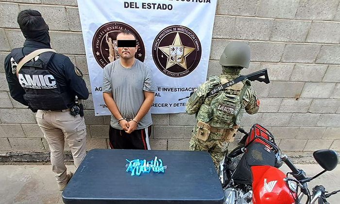 Aseguran a “El Chivo” tras cateo en El Jito; Elementos de la AMIC y militares