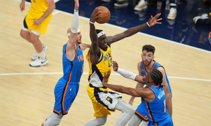 Pacers toman ventaja ante Thunder en las finales de la NBA