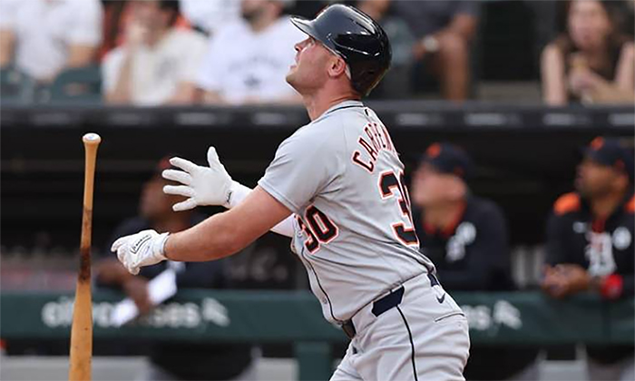Tigres propina paliza a Medias Blancas por 13-1; Kerry Carpenter anotó tres vuelacercas