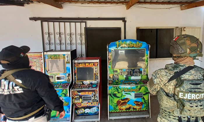 Decomisan  maquinas tragamonedas en el sur del estado