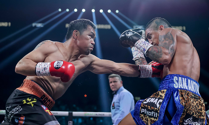 Empata Pacquiao con Barrios al regresar al ring a los 46 años de edad