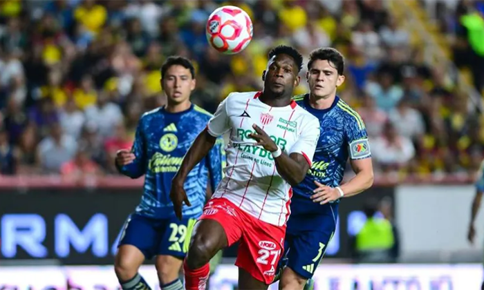 América empata a un gol con Necaxa