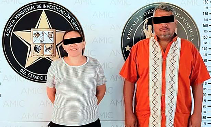 Arrestan a pareja de defraudadores; Elementos de la AMIC