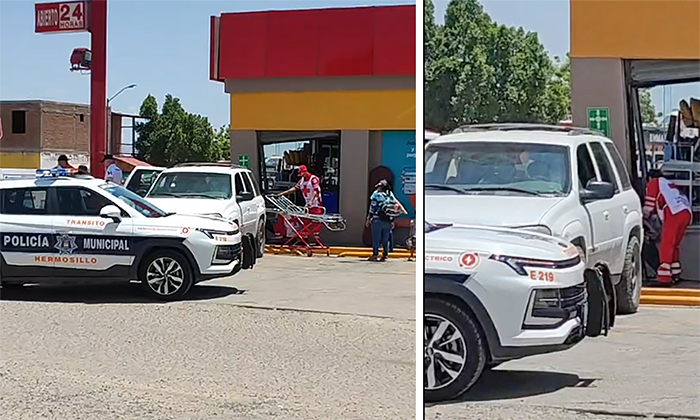 Embiste camioneta a mujer en estacionamiento en el fraccionamiento Los Pinos