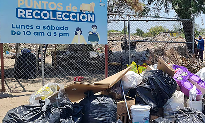 Disponen de cinco puntos para depositar basura; Autoridades municipales