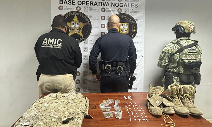 Aseguran drogas en cateo en Nogales