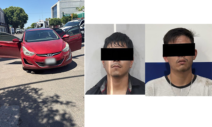 Capturan a trío de delincuentes tras persecución en Ciudad Obregón