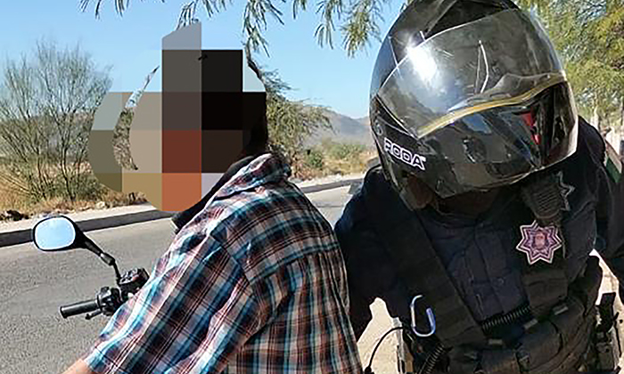 Atrapan a cinco portadores de arma blanca; Agentes de la Policía Preventiva