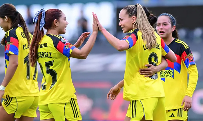América femenil golea a León por 3-0; Se mantiene en el liderato del Apertura