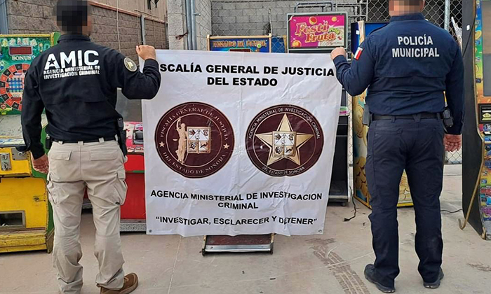 Aseguran 11 máquinas tragamonedas en cateo en la colonia Jacinto López