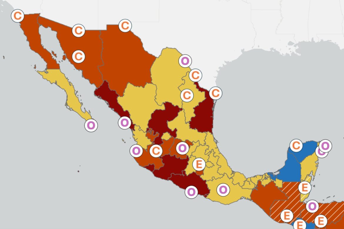 Estados Unidos Emite Nueva Alerta de Viaje para México, Recomienda “No Viajar” a Seis Entidades