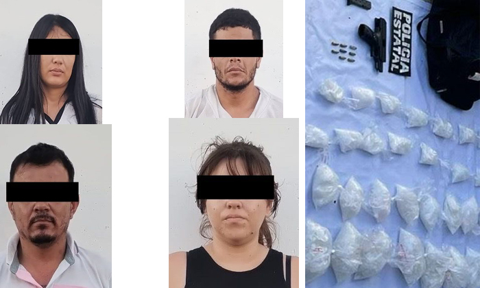 Capturan dos parejas con 30 kilos de droga en la colonia Olivares