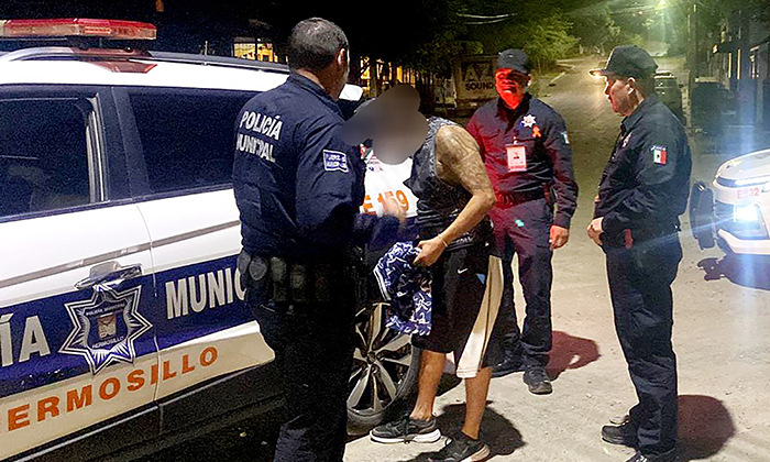 Arrestan a agresor de policía municipal en la colonia La Matanza
