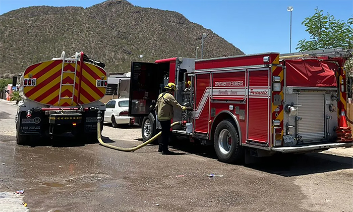 Salva mujer a sus hijos de incendio en la colonia Paseo del Pedregal