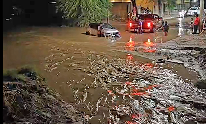 Causa lluvia severos daños al norte de la ciudad