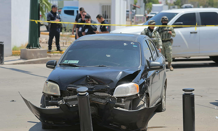 Tras persecución balean a automovilista en la colonia San Benito