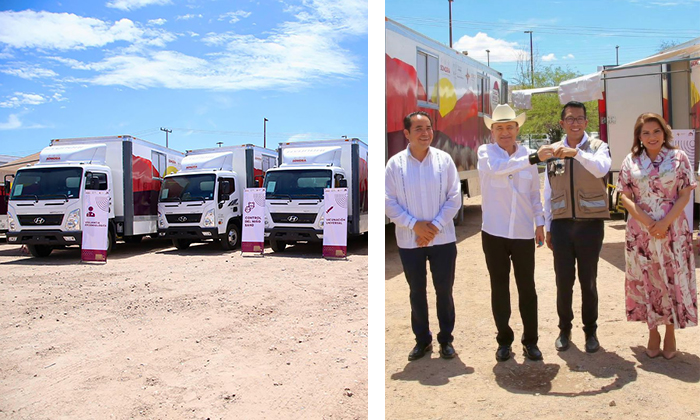 Entrega gobernador ocho clínicas móviles