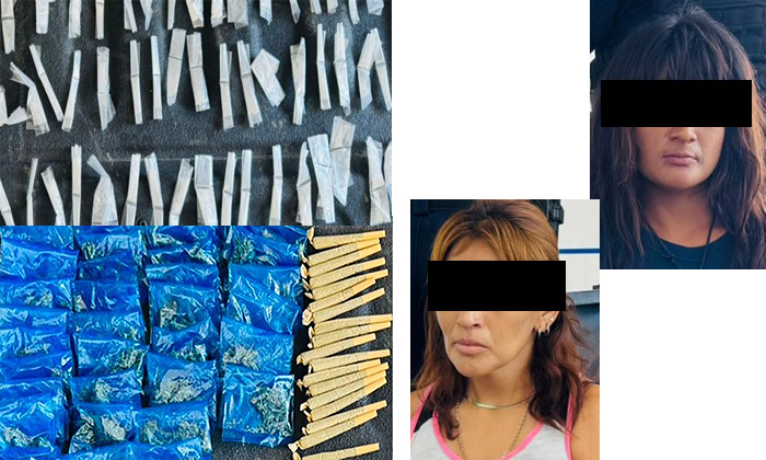 Aprehenden a dos mujeres “surtidas” con droga en la colonia Villa Mercedes