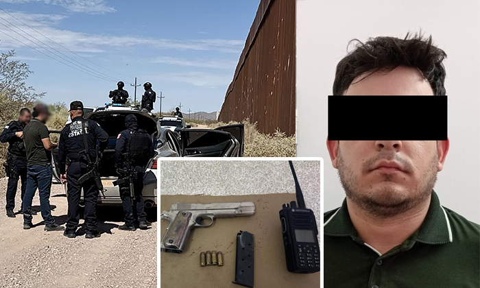 Sorprenden a automovilista armado en Plutarco Elías Calles