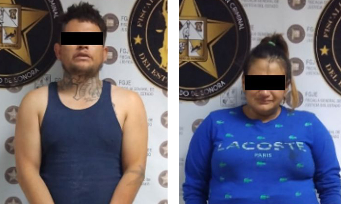 Capturan a pareja por intento de homicidio en Nogales
