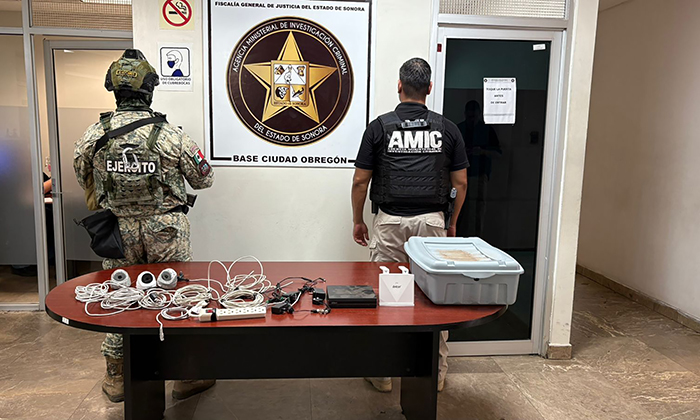 Aseguran cámaras parásitas en operativo conjunto en Ciudad Obregón