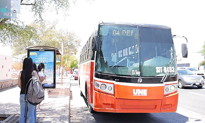 Supervisan movilidad de camiones a la Unison; Autoridades del Imtes