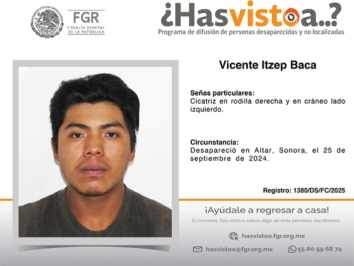 ¿Has visto a: Vicente Itzep Baca?