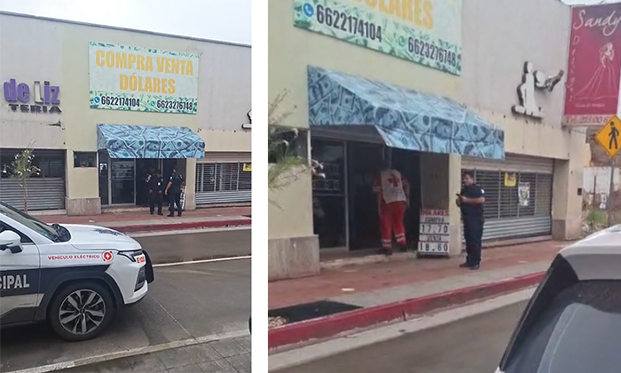 Asaltan a empleada en casa de cambio en el Centro de Hermosillo