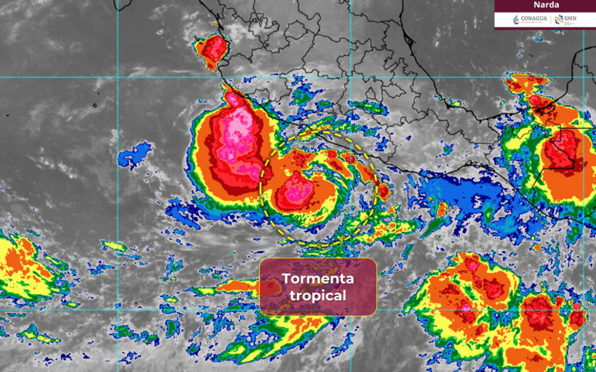 Intensificación de la Tormenta Narda a Huracán Causa Alerta en la Costa del Pacífico
