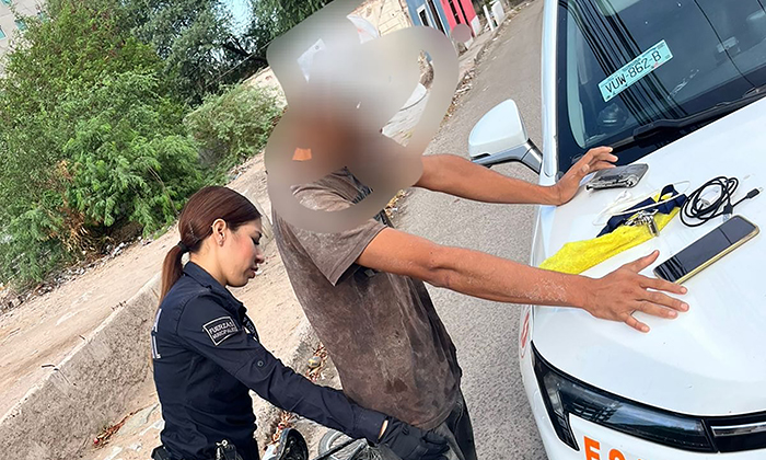 Capturan a narcomenudista con crystal en la comisaría Miguel Alemán