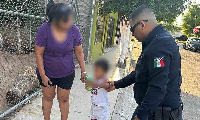 Hallan a niño de cuatro años vagando en la calle en la colonia Nuevo Hermosillo