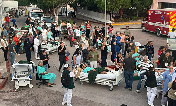 Evacuan a 104 pacientes del IMSS por conato de incendio en Guaymas