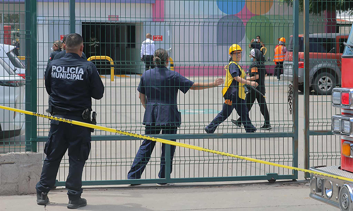 Evacuan a niños y docentes de guardería