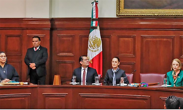 Rinden protesta Nueva Suprema Corte de Justicia; Anuncian reducción de salarios