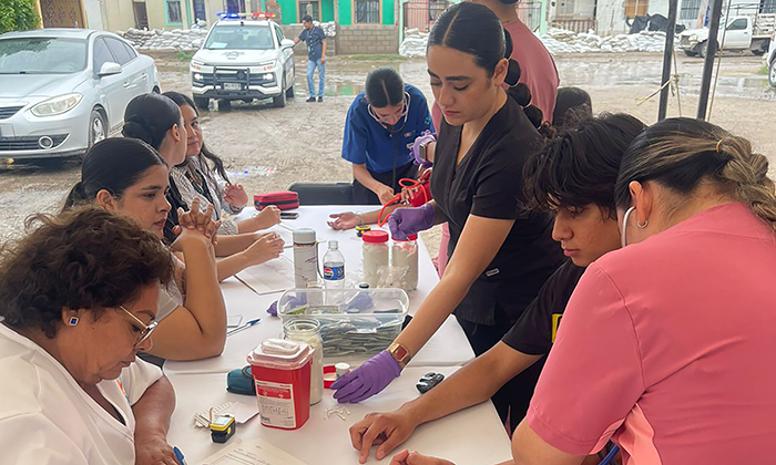 Lleva jornada de salud a familias de La Caridad; Ayuntamiento de Hermosillo