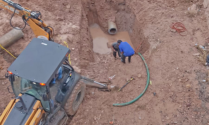Daños a rebombeo y tubería afecta suministro de agua