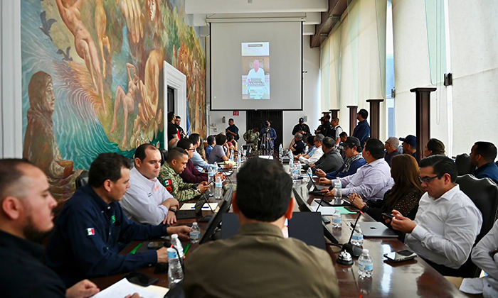 Alista gobernador operativo por huracán Lorena; Instala Comité de Operación de Emergencias