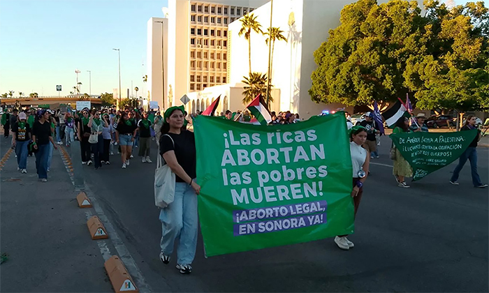Marchan en pro de legalizar el aborto